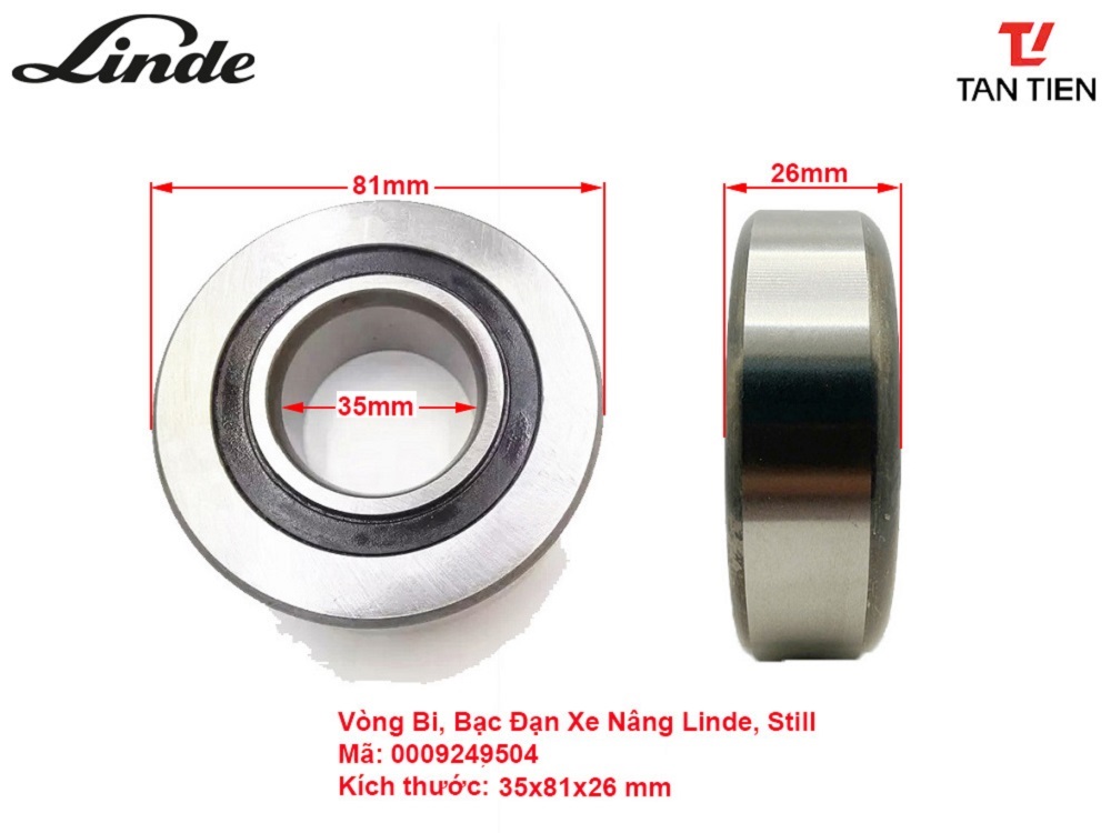 Vòng Bi xe Nâng Linde 0009249508
